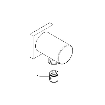 Подключение шланга Grohe Rainshower без держателя латунь белое (27076LS0)