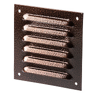 Решетка вентиляционная стальная Ore 125х125 мм коричневая