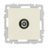Розетка телевизионная IEK Brite РТВ11-0-БрКр встраиваемая бежевая (BR-A10-O-K10)