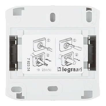 Переключатель Legrand Quteo одноклавишный накладной серый (782334)