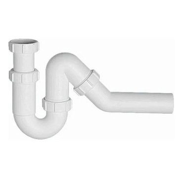 Сифон для раковины и мойки McAlpine 1 1/2х40 мм без выпуска с соединением 40 мм (MRSK12)