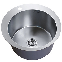 Мойка для кухни Mixline Pro 50х50х20 см врезная с сифоном сталь сатин (554768)