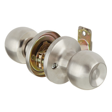 Ручка-защелка Corsa Deco кноб без ключа и фиксатора круглая розетка матовый никель (669879)