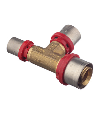 Тройник Tiemme 26(пресс) х 20(пресс) х 16(пресс)