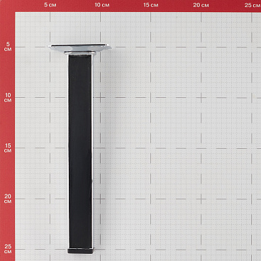 Ножка мебельная стальная 25х25х200 мм хром (1 шт.)