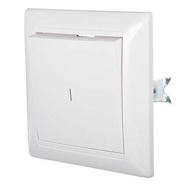 Выключатель Svet одноклавишный встраиваемый белый с подсветкой (SV1001-0008)