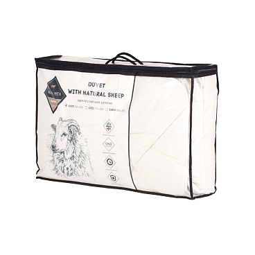 Одеяло всесезонное 1,5-спальное овечья шерсть Mona Liza (539750)