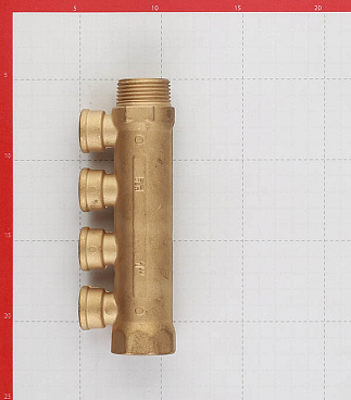 Коллектор Tiemme 1 ВР(г) х 4 выхода 1/2 ВР(г) х 1 НР(ш) (1910048)