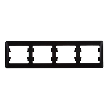 Рамка Systeme Electric Glossa четырехместная антрацит (GSL000704)