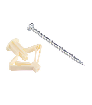 Дюбель для листовых материалов Hard-Fix PLA 4x60 мм нейлон с шурупом (60 шт.)