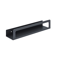 Полка для ванной Ulitka Unit с полотенцесушителем 500х80х100 мм металл черная (74104578)
