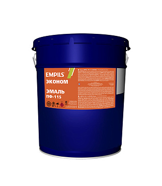 Эмаль ПФ-115 Empils Эконом ярко-зеленая глянцевая 20 кг