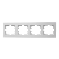 Рамка Lezard Vesna четырехместная белая (742-0200-149)