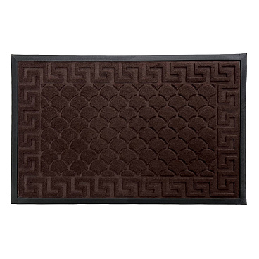 Коврик противоскользящий Афины 60х90 см влаговпитывающий коричневый