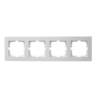 Рамка Lezard Vesna четырехместная белая (742-0200-149)