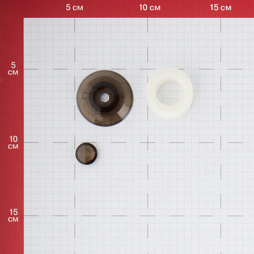 Термошайба для поликарбоната d38 серая бронза (25 шт.) универсальная
