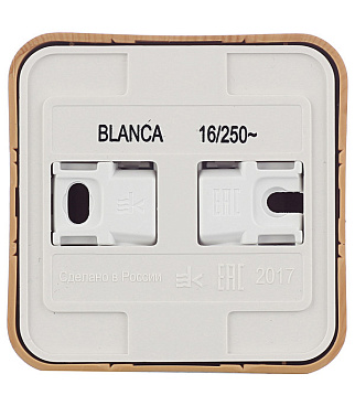 Розетка Systeme Electric Blanca накладная ясень (BLNRA000115)