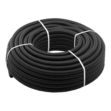 Труба гофрированная ПНД 25 мм тяжелая с зондом (50 м) (072)