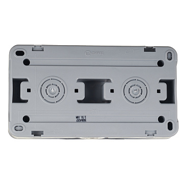 Блок выключатель и розетка Makel Mimoza одноклавишный накладной серый (36064207)