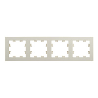 Рамка Systeme Electric AtlasDesign четырехместная бежевая (ATN000204)