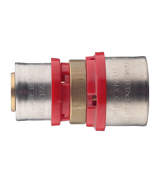 Соединитель прямой Tiemme 32(пресс) х 26(пресс)