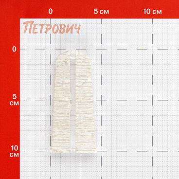 Заглушка торцевая Деконика 100 мм клен патина левая-правая Г-профиль (2 шт.)
