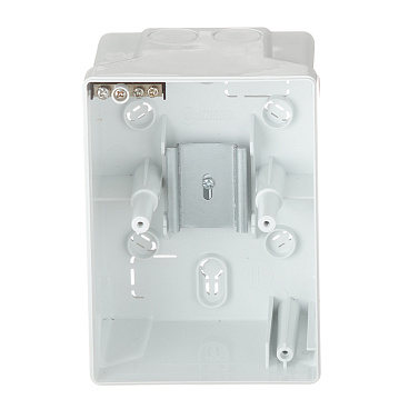 Щит распределительный навесной Makel ЩРН-П-2 пластиковый IP40 140х100х92 мм 2 модуля белый