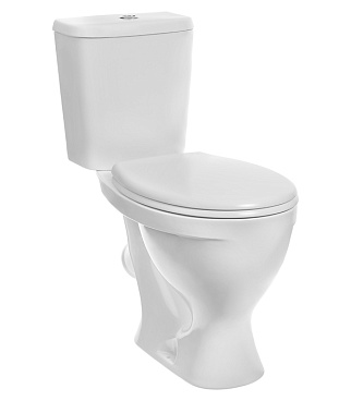 Унитаз-компакт Sanita Формат с косым выпуском с сиденьем пластик белый (WC.CC/Format/1-P/WHT.G/S1)