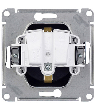 Розетка Systeme Electric Glossa встраиваемая антрацит (GSL000743)