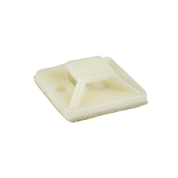 Площадка для крепления стяжек EKF PROxima 20х20 мм самоклеящаяся белая (100 шт.) (plc-20х20)