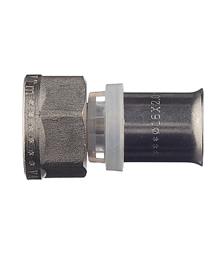 Соединитель прямой VALTEC (VTm.202.N.001604) 16(пресс) х 1/2 ВР(г)