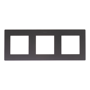 Рамка Simon 24 Harmonie трехместная графит (2400630-038)