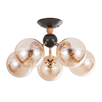 Люстра потолочная Arte Lamp Boston E27 200 Вт 6,5 кв.м (A4485PL-5BK)