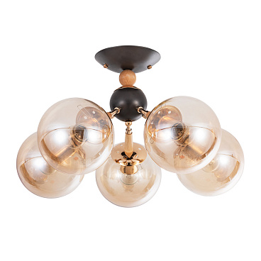 Люстра потолочная Arte Lamp Boston E27 200 Вт 6,5 кв.м (A4485PL-5BK)