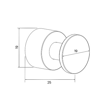 Крючок для ванной Iddis Optima Home одинарный на шуруп металл хром (4 шт.) (HOK4SC0i41)