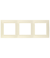 Рамка Simon 15 трехместная слоновая кость (1500630-031)
