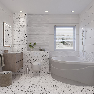 Плитка облицовочная Lavelly Skandi белая 400х200х8 мм (15 шт.=1,2 кв.м)