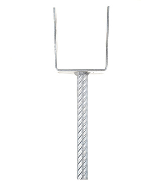 Опора колонны бруса U-образная оцинкованная d19 90х325х120х4 мм