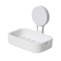 Мыльница для ванной Доляна Witlen с держателем пластик белая (10130833)