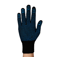 Перчатки шерстяные с ПВХ покрытием утепленные ЛЭВ черные 10 (L)