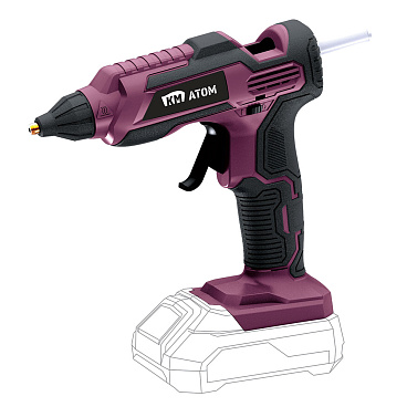 Пистолет клеевой аккумуляторный КМ АТОМ 18 В без АКБ и ЗУ (CHGG-181)