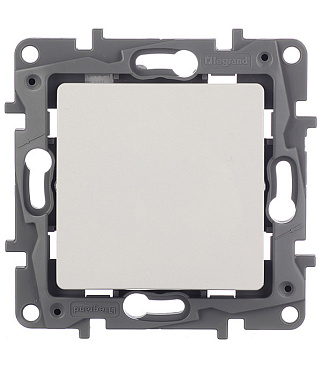 Выключатель Legrand Etika одноклавишный встраиваемый белый (672201)