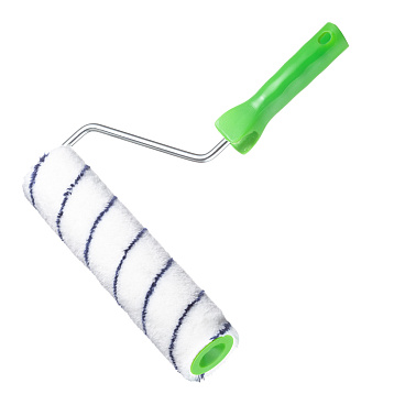 Валик полиакрил 250 мм d48 мм ворс 8 мм для водной основы с ручкой Wenzo Parma