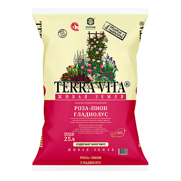 Почвогрунт Terra Vita Роза-Пион-Гладиолус 25 л