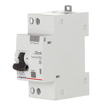 Автомат дифференциальный Legrand RX3 32А 1P+N тип AC 30 мА 6 кА (419402)
