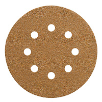 Диск шлифовальный Sunmight Gold d125 мм P60 на липучку бумажная основа (5 шт.)