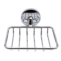 Мыльница для ванной Delphinium 41869 с держателем стекло/металл хром (102067)