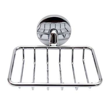 Мыльница для ванной Delphinium 41869 с держателем стекло/металл хром (102067)