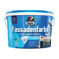 Краска фасадная Dufa Fassadenfarbe RD90 акриловая база 1 белая 2,5 л