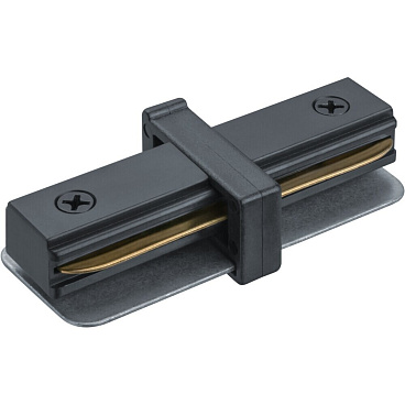 Коннектор для однофазного шинопровода прямой Navigator NLT черный (95513)